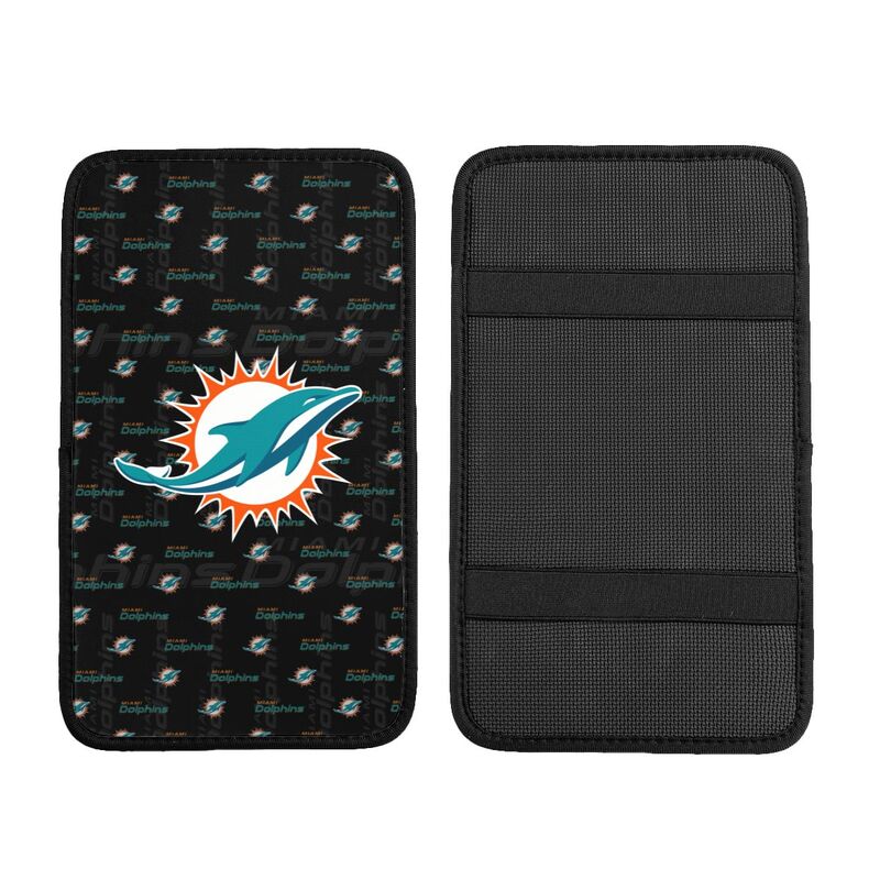 Miami Dolphins printed Car handrail cushion Personalized car armrest cover