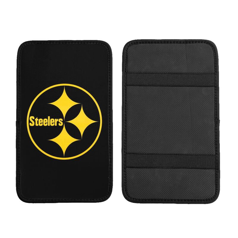 Car armrest box pad Pittsburgh Steelers 6 Printed central armrest box cushion protective pad