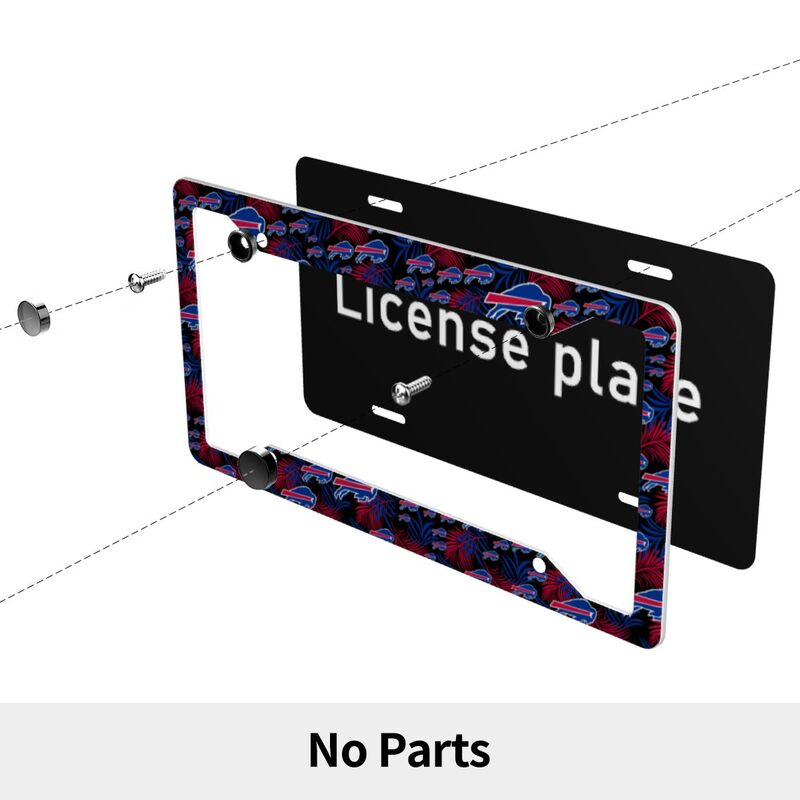 Buffalo Bills Print Car license plate frame four hole license plate holder (one pair)