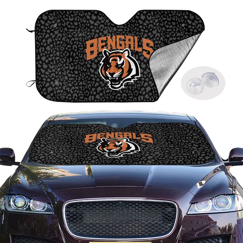 Cincinnati Bengals Printed Car windshield sunshades is suitable front Car windshield sunshades