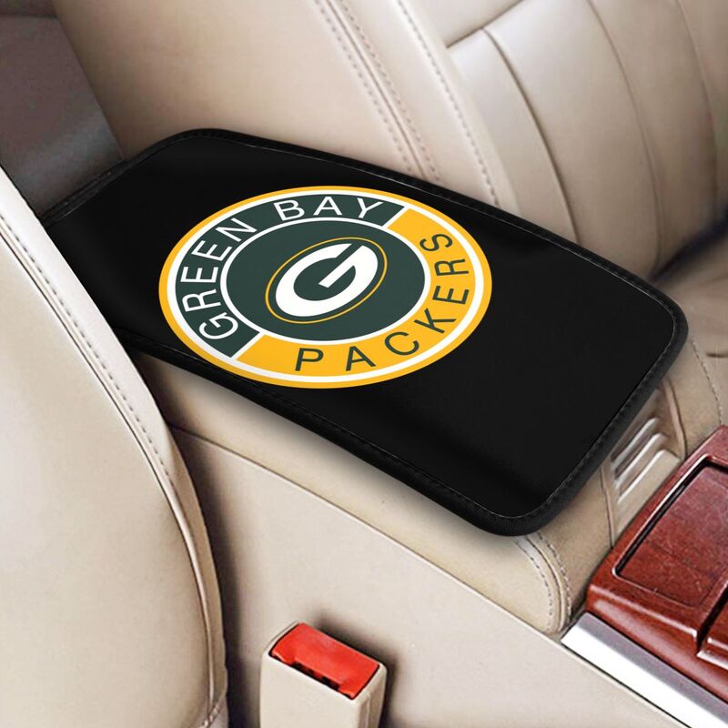 Green Bay Packers print car armrest protective cover Car center console armrest pad