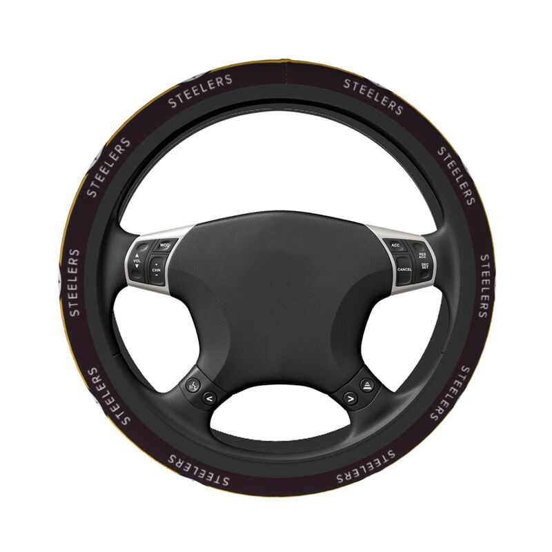 Pittsburgh Steelers Printed elastic steering wheel cover car protective cover