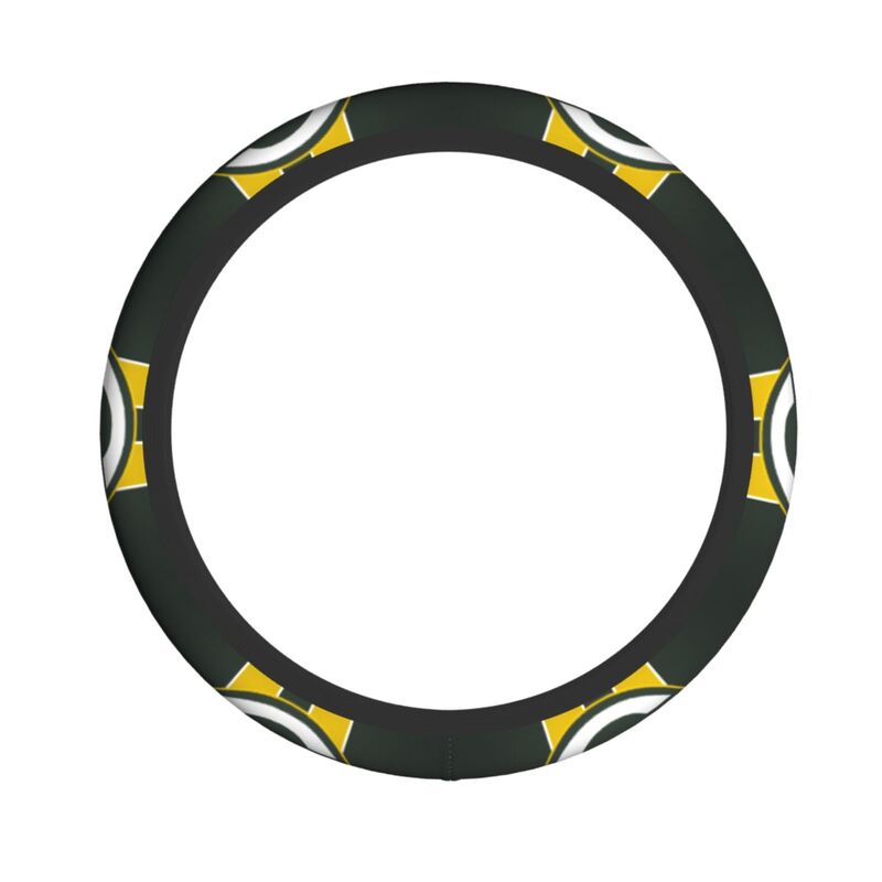 Green Bay Packers 2 Printed breathable elastic steering wheel cover anti slip cover