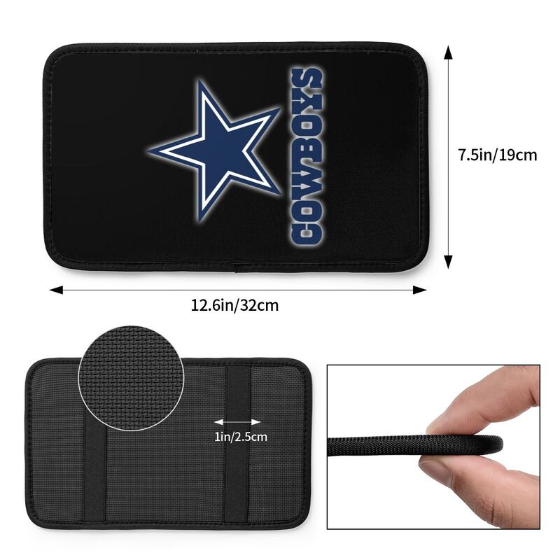 Car armrest box pad Dallas Cowboys Printed central armrest box pad protective pad