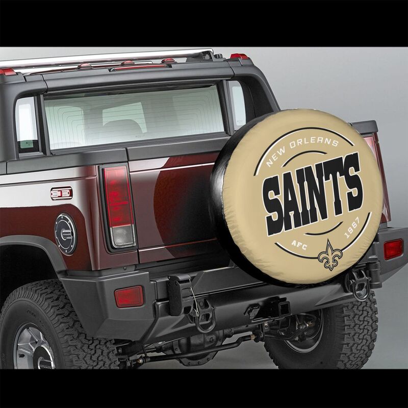New Orleans Saints Printing car tire protection cover car spare tire dust protection cover