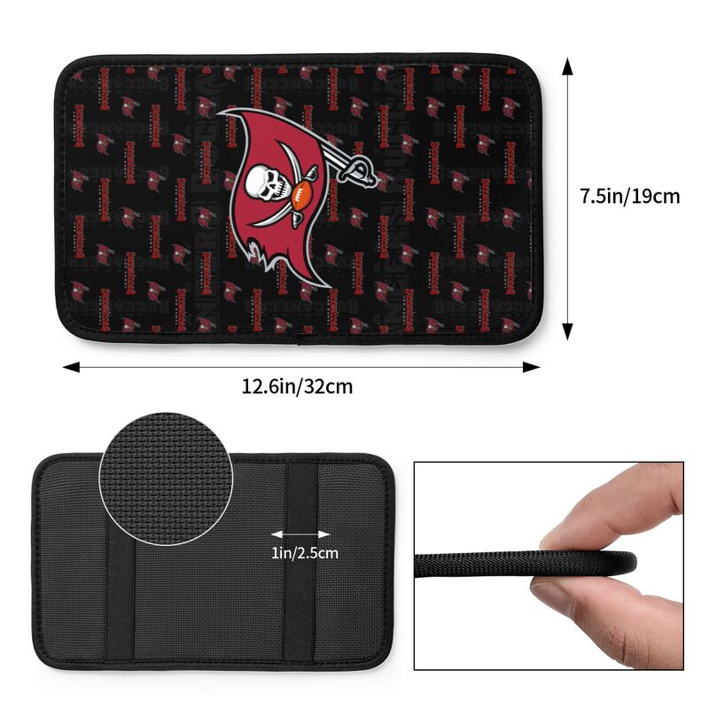 Tampa Bay Buccaneers printed Car handrail cushion Personalized car armrest cover