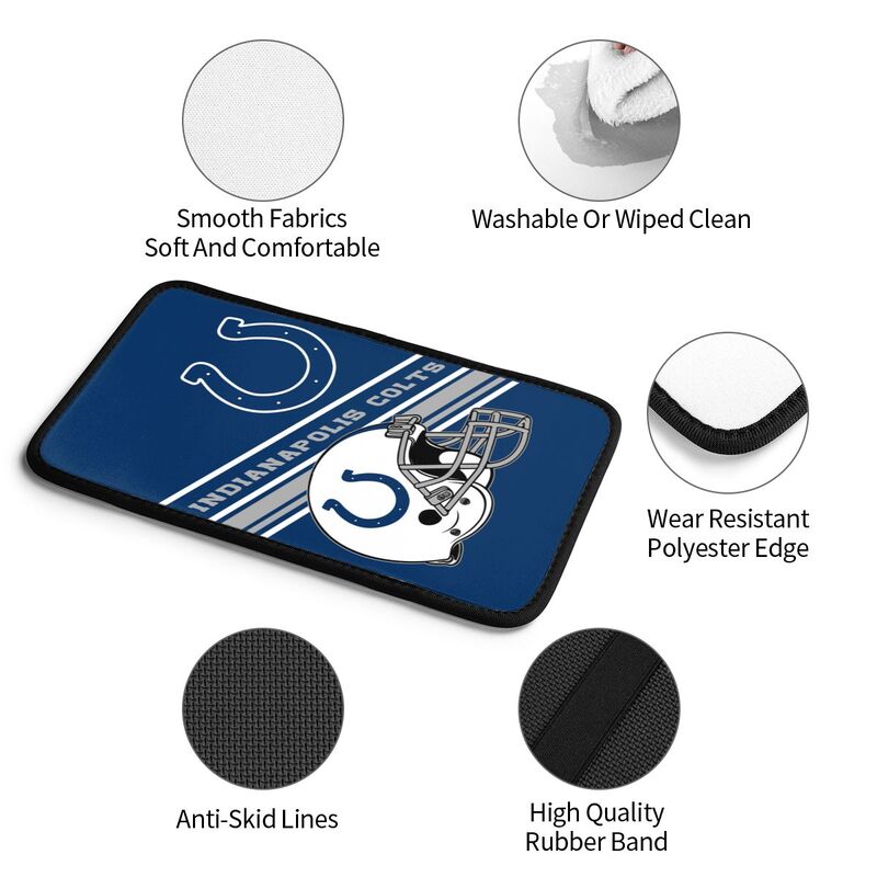 Indianapolis Colts Print armrest protective cover car armrest box cushion