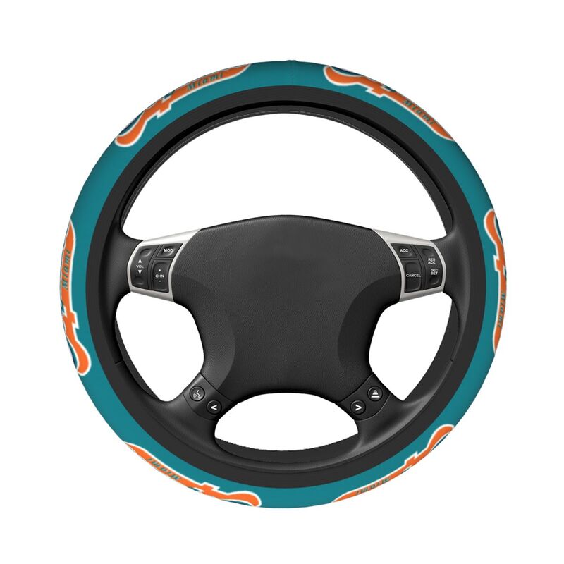 Miami Dolphins Printed car protective cover elastic steering wheel cover