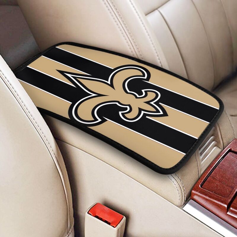 New Orleans Saints1 Printed car center armrest box pad anti slip pad
