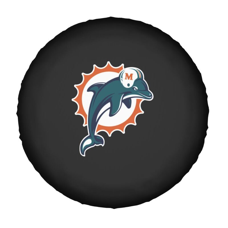 Miami Dolphins Print tire protection covers car sunscreen tire protection covers