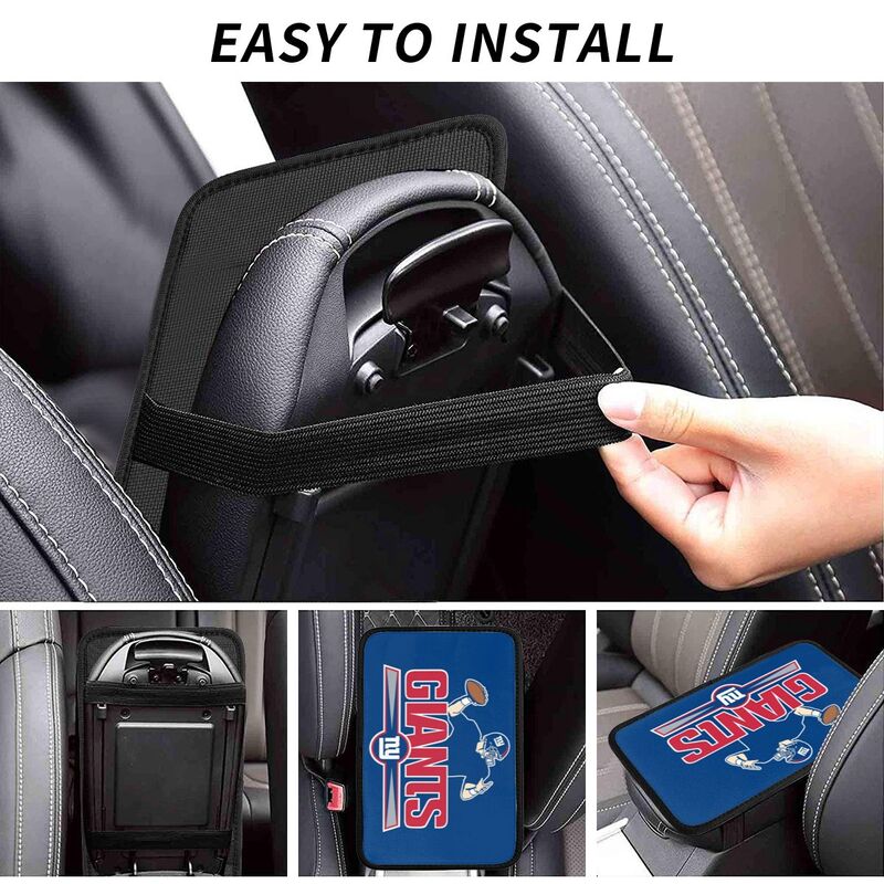 New York Giants3 Printed car armrest box pad anti-abrasion pad