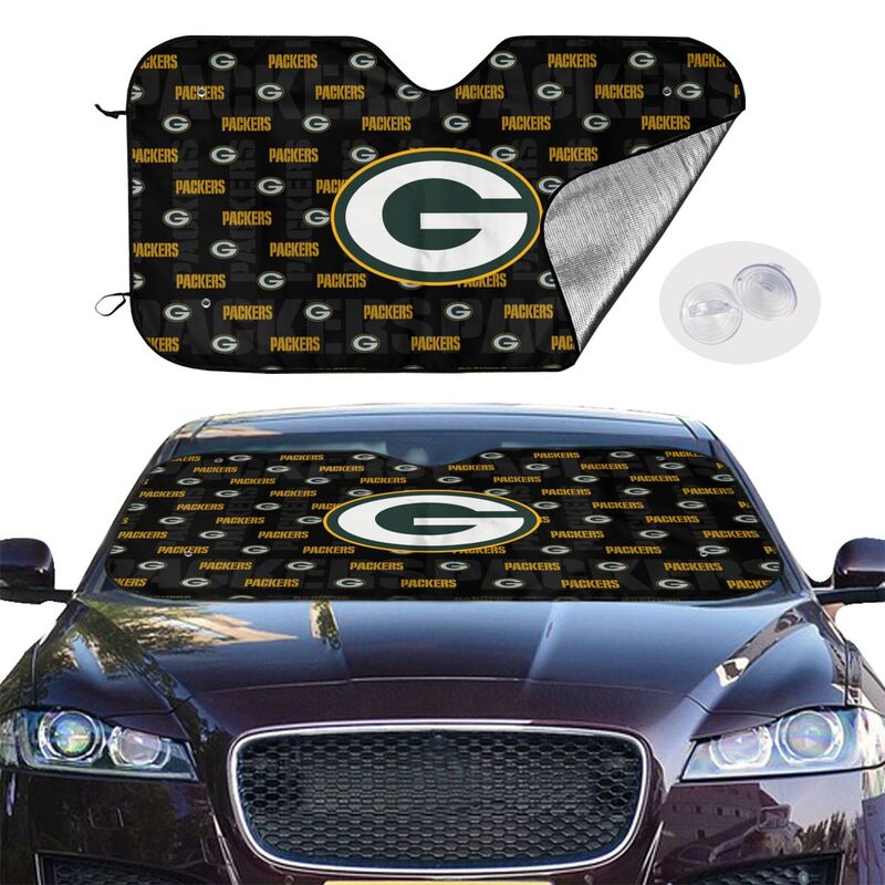 Green Bay Packers Printed is suitable for front Car windshield sunshades Car windshield sunshades