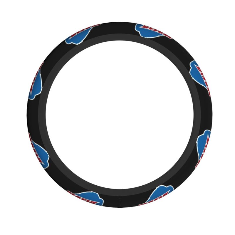 Buffalo Bills 6 Printed breathable anti slip cover elastic steering wheel cover