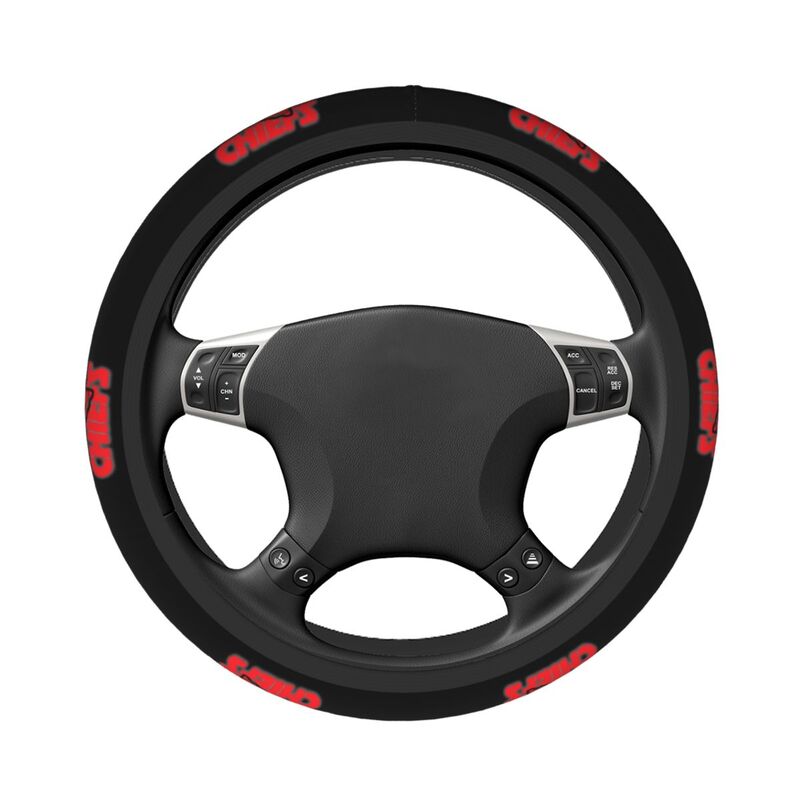 Kansas City Chiefs 3 Printed elastic steering wheel cover anti slip breathable