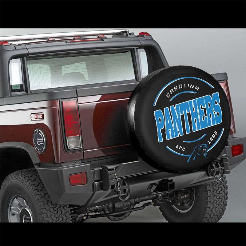 Carolina Panthers Printing car tire protection cover car spare tire dust protection cover