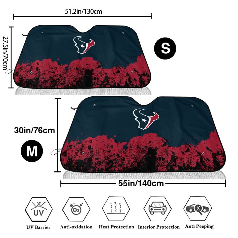 Houston Texans Print car front windshield sunshade car windshield sunshade (multi size)
