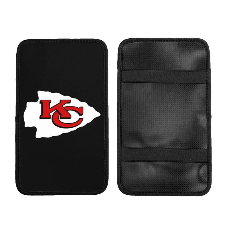 Kansas City Chiefs3 Printed car center armrest box pad anti slip pad