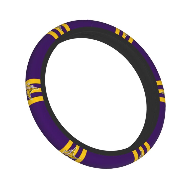 Minnesota Vikings Printed breathable elastic steering wheel cover anti slip cover
