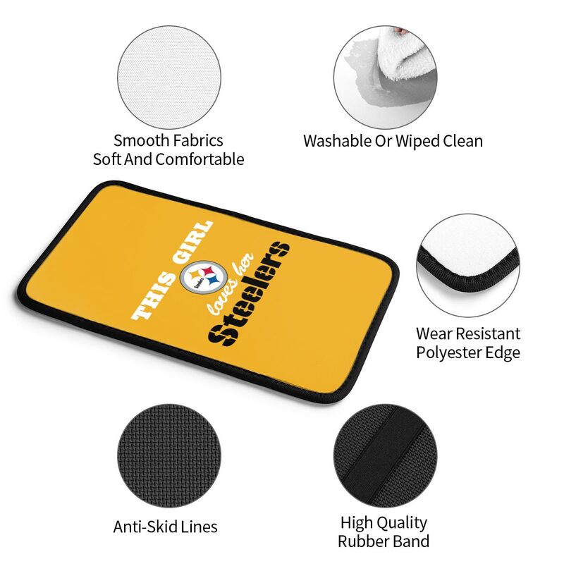 Pittsburgh Steelers Printing car center console pad car armrest protective cover