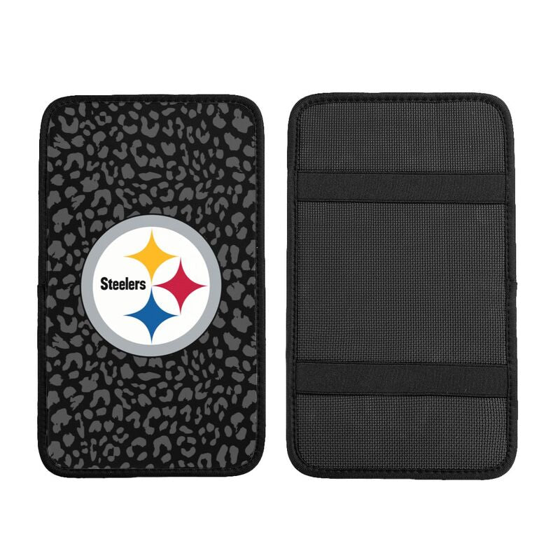 Pittsburgh Steelers print Car handrail box cushion Personalized car armrest cover