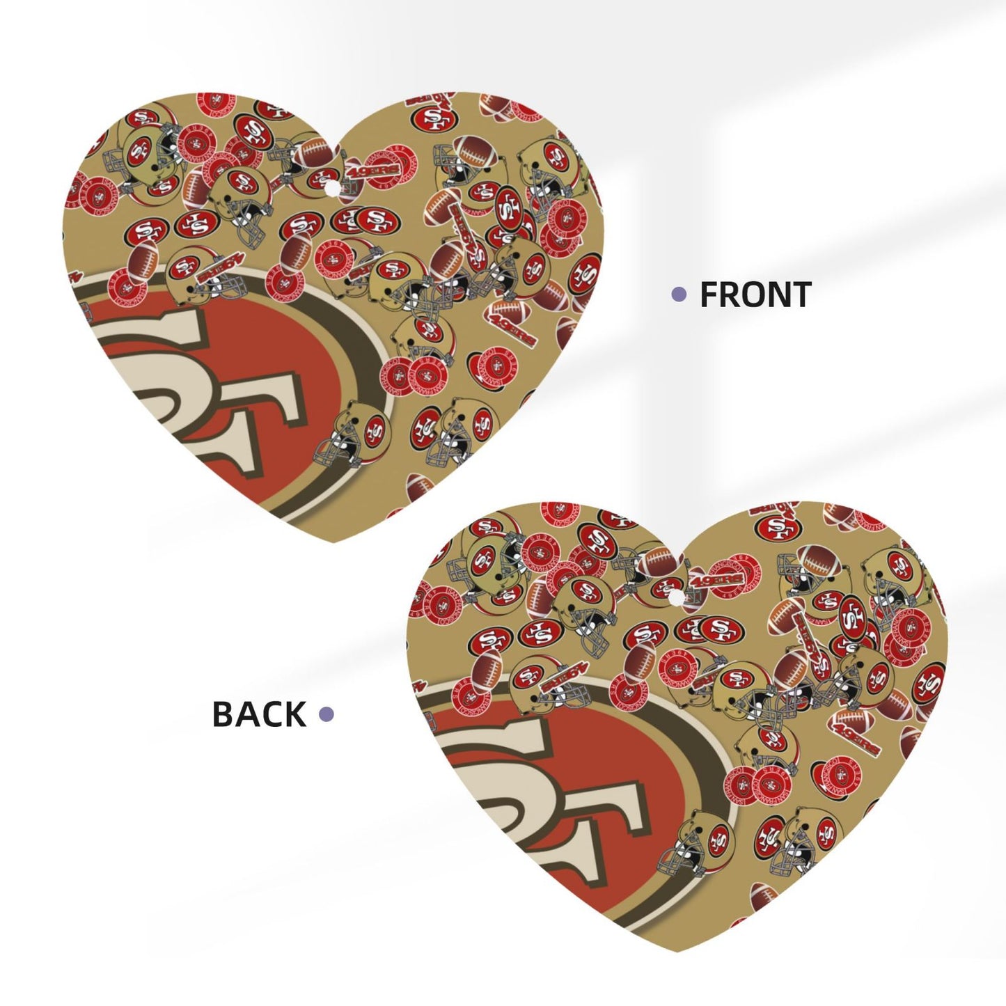 4-pcs San Francisco 49ers Car Air Fresheners Cards Set car aromatherapy tablets