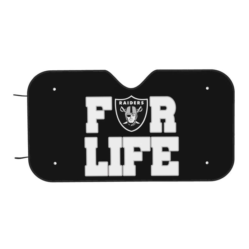 Las Vegas Raiders Printed car multi size front windshield sunshade car windshield sunshade