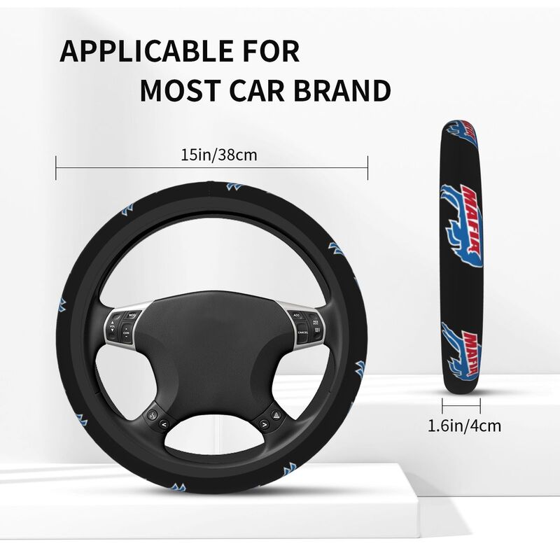 Buffalo Bills Printed breathable elastic steering wheel anti slip cover