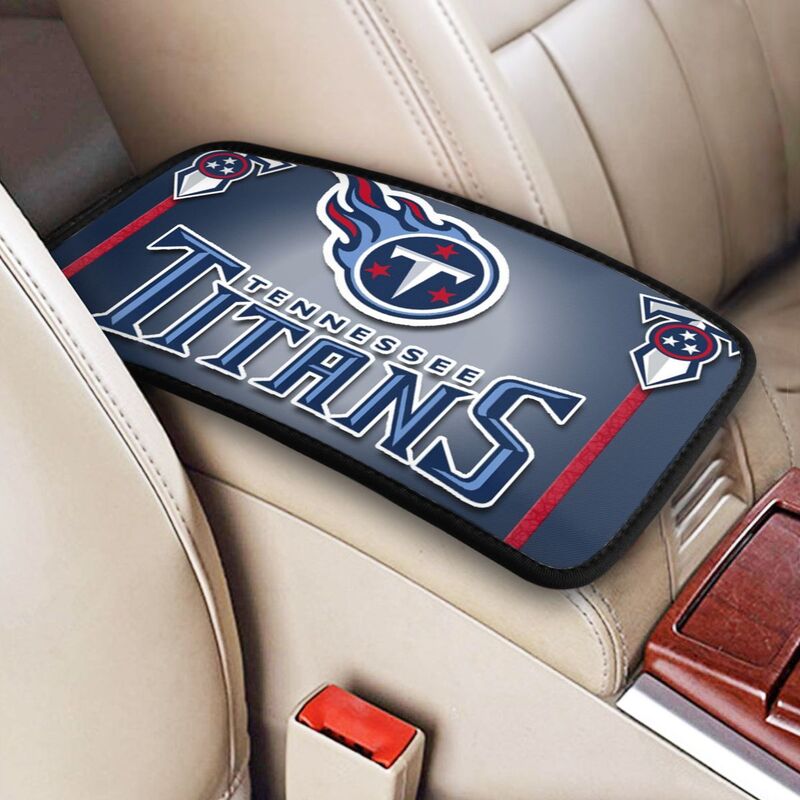 Car armrest box pad Tennessee Titans2 Printed central armrest box pad anti slip pad