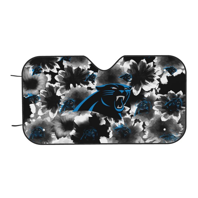 Carolina Panthers Printed multi size car front windshield sunshade car windshield sunshade