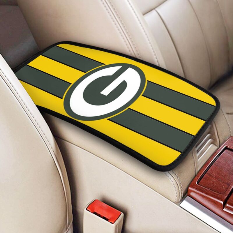 Green Bay Packers3 Printed car armrest box pad anti-abrasion pad