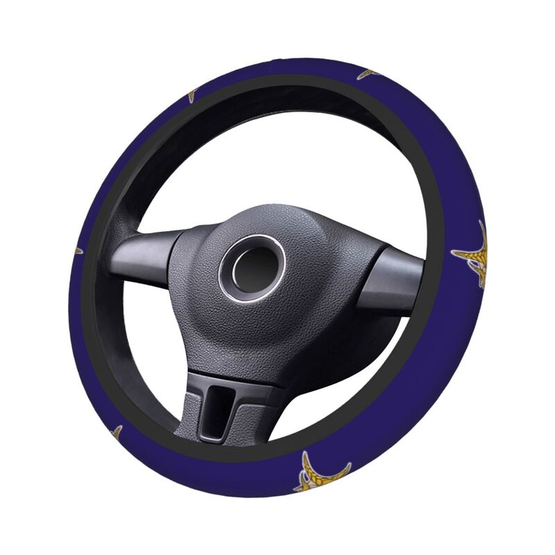 Minnesota Vikings 2 Printed breathable elastic steering wheel protective cover
