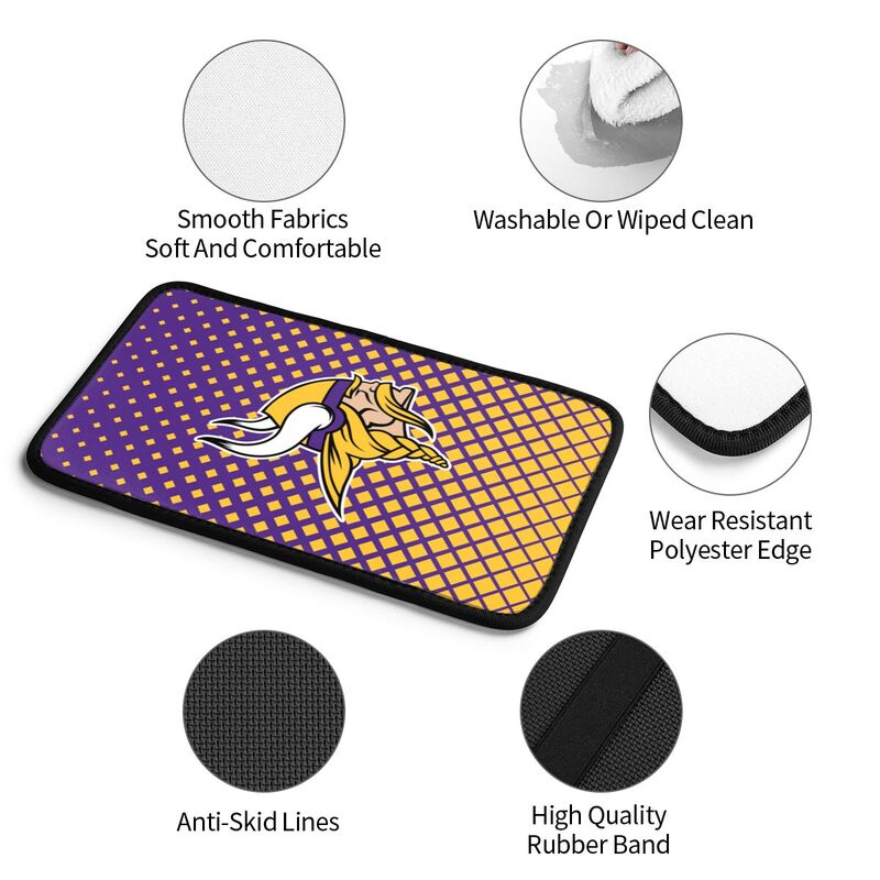 Minnesota Vikings Car handrail box cushion Personalized printed car armrest cover