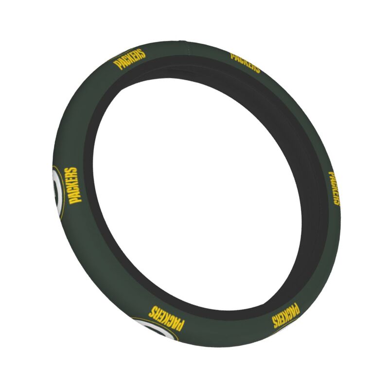 Green Bay Packers 5 Printed breathable elastic steering wheel cover anti slip cover