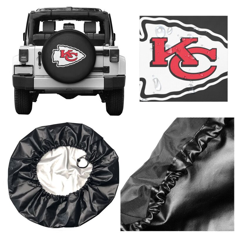 Kansas City Chiefs car dustproof sunscreen tyre protective cover Tyre protective cover
