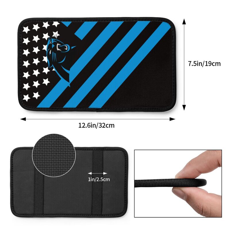 Carolina Panthers Printed car armrest box pad anti-abrasion pad