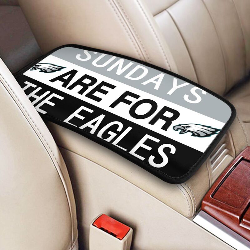 Philadelphia Eagles Personalized printed car armrest cover Car handrail box cushion