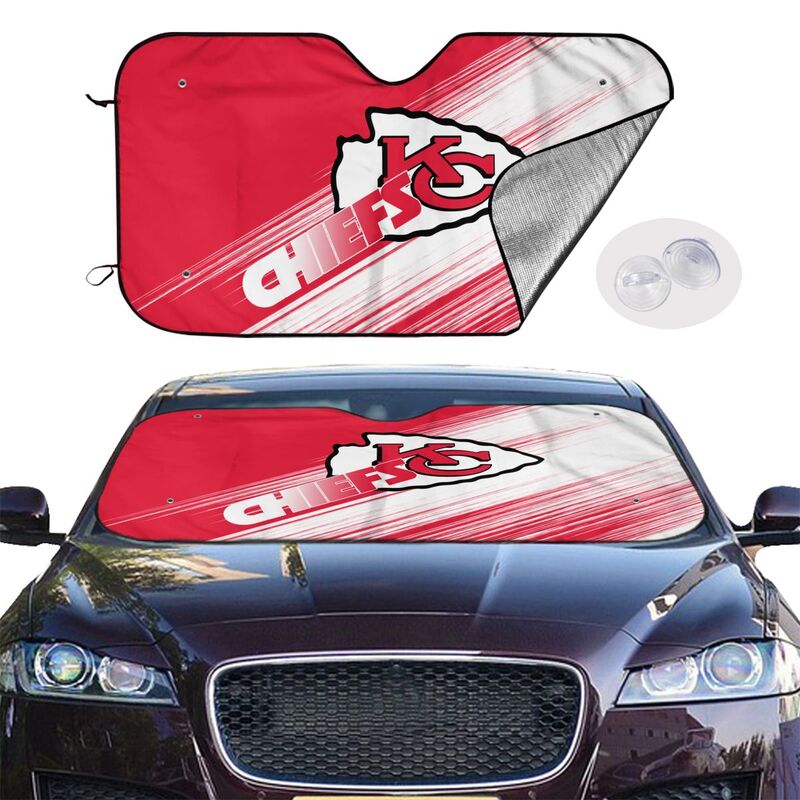 Kansas City Chiefs Print car windshield sunshade panel car windshield sunshade cover multiple sizes