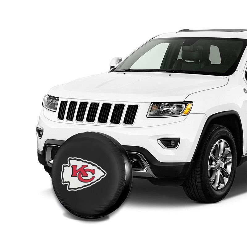 Kansas City Chiefs Car tire protection cover spare tire waterproof and dustproof cover