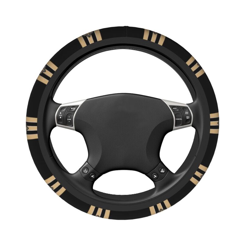 New Orleans Saints 2 Printed breathable elastic steering wheel cover