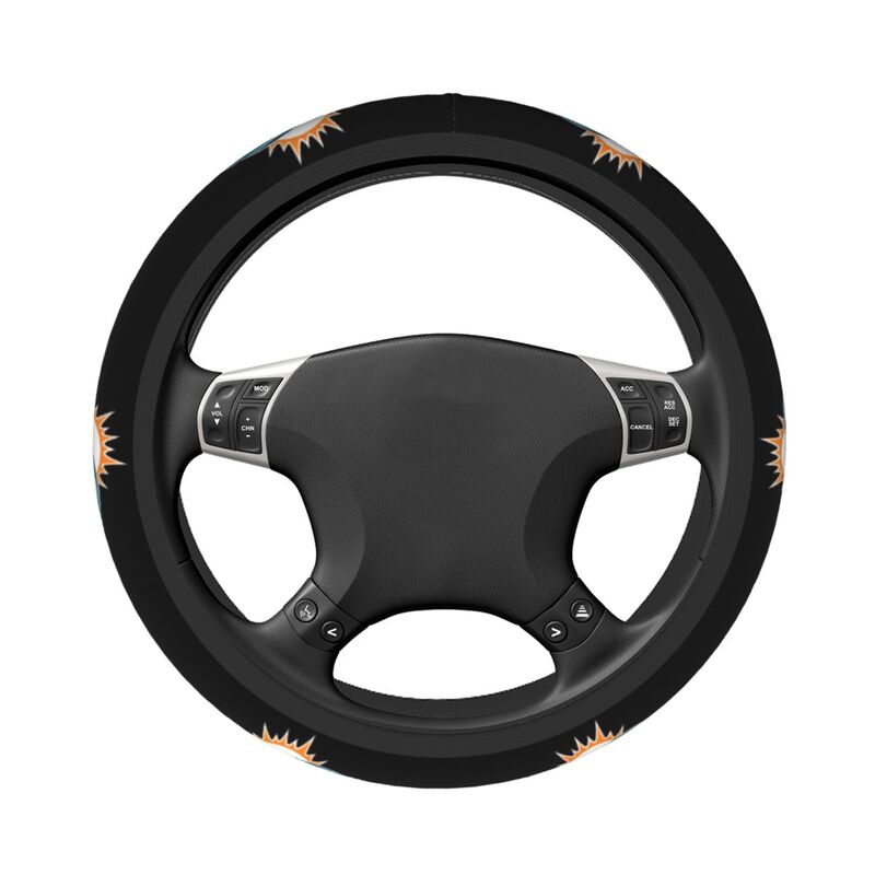 Miami Dolphins Printed breathable elastic steering wheel cover