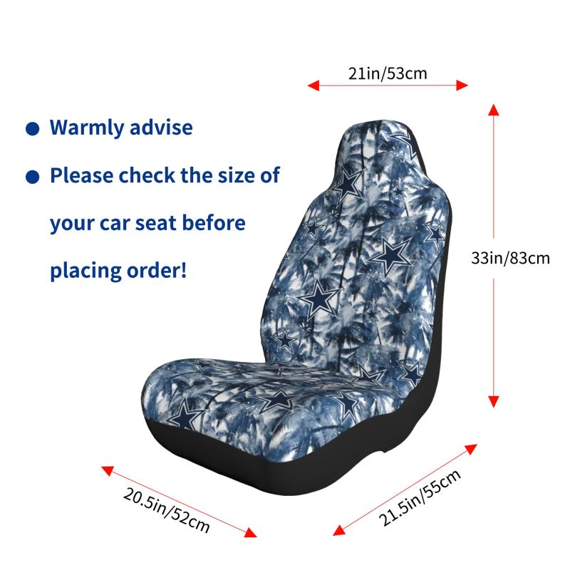 Dallas Cowboys 2 Printed seat dust protection cover car seat protective cover