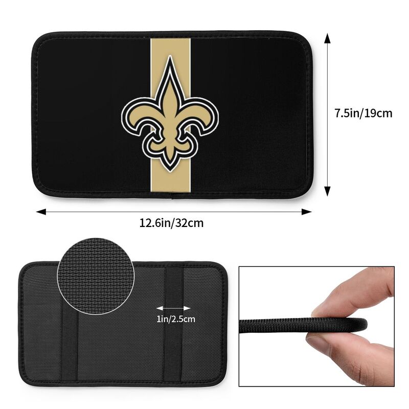 New Orleans Saints2 Printed car center armrest box pad anti slip pad