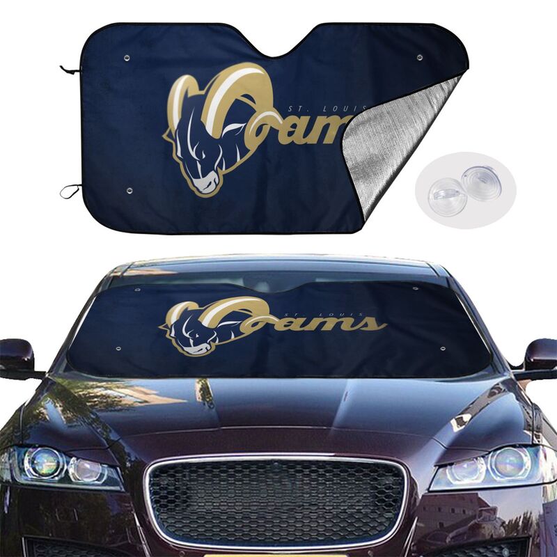 Los Angeles Rams Print Car windshield sunshades is suitable for front Car windshield sunshades