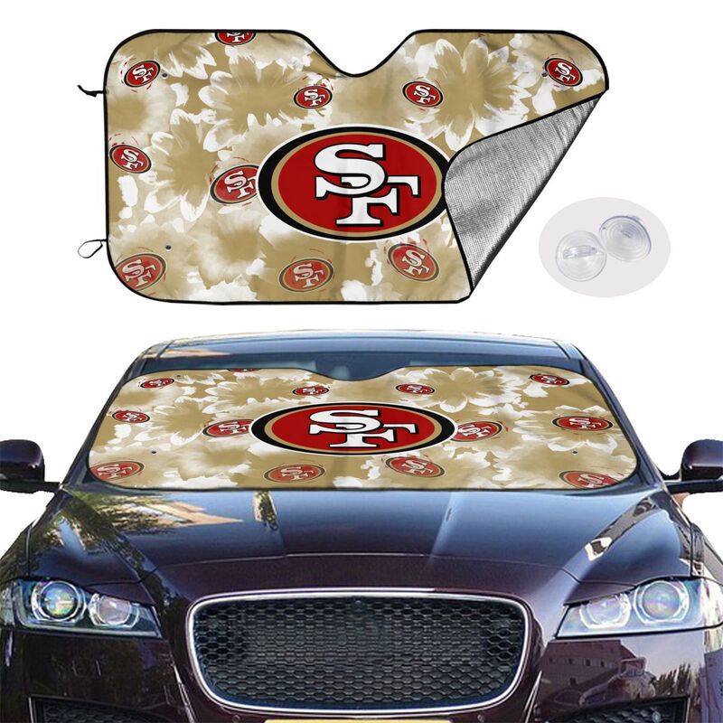 San Francisco 49ers Printed multi size car front windshield sunshade car windshield sunshade