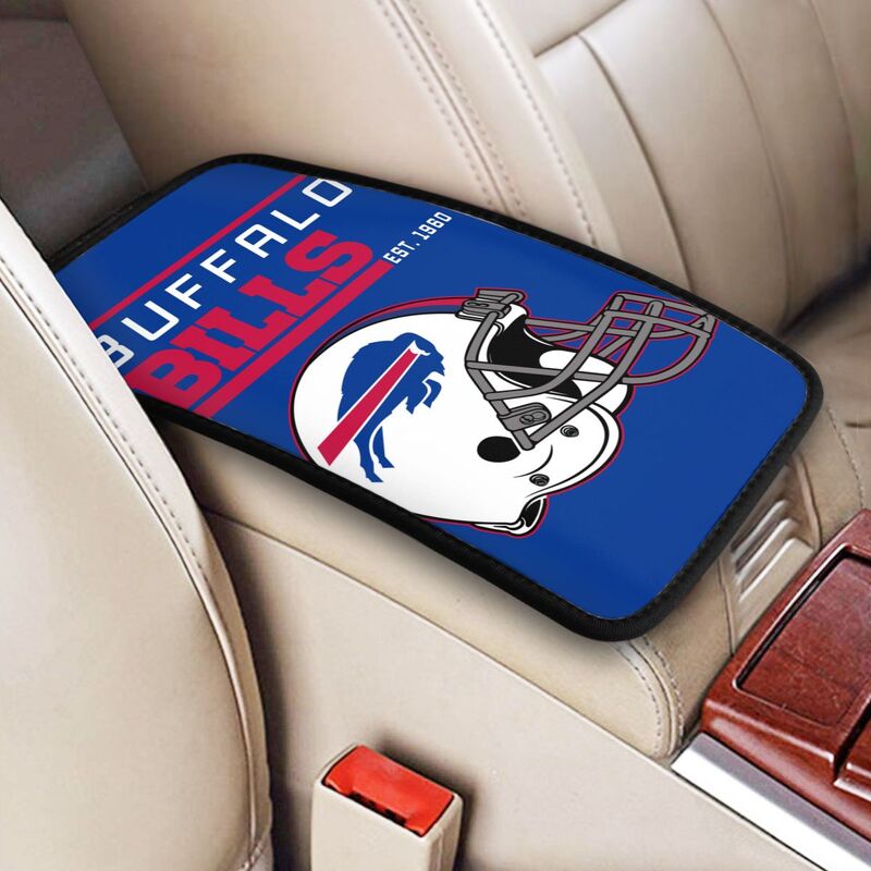 Buffalo Bills Print car armrest box cushion armrest protective cover