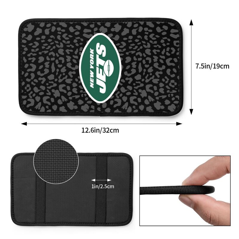 New York Jets print Car handrail box cushion Personalized car armrest cover
