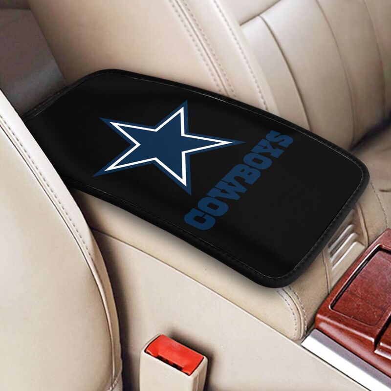 Car armrest box pad Dallas Cowboys 4 Printed center armrest box pad protective pad