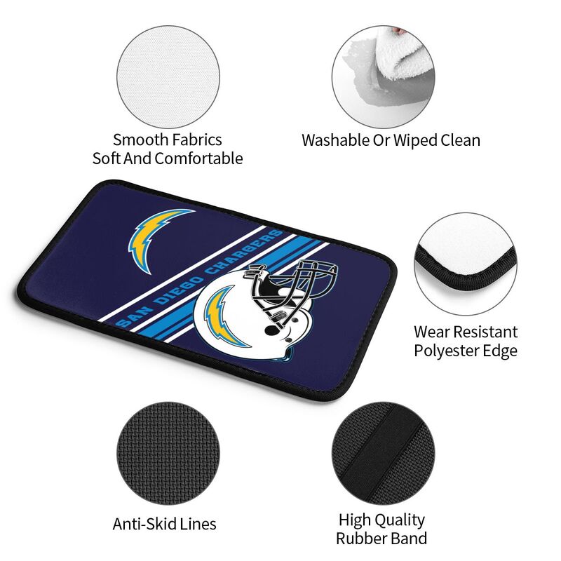 San Diego Chargers Print armrest protective cover car armrest box cushion