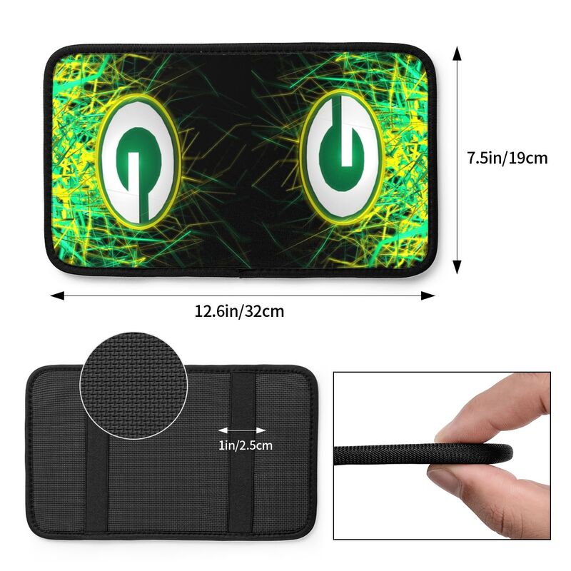 Car armrest box pad Green Bay Packers 5 Printed central armrest box pad protective pad