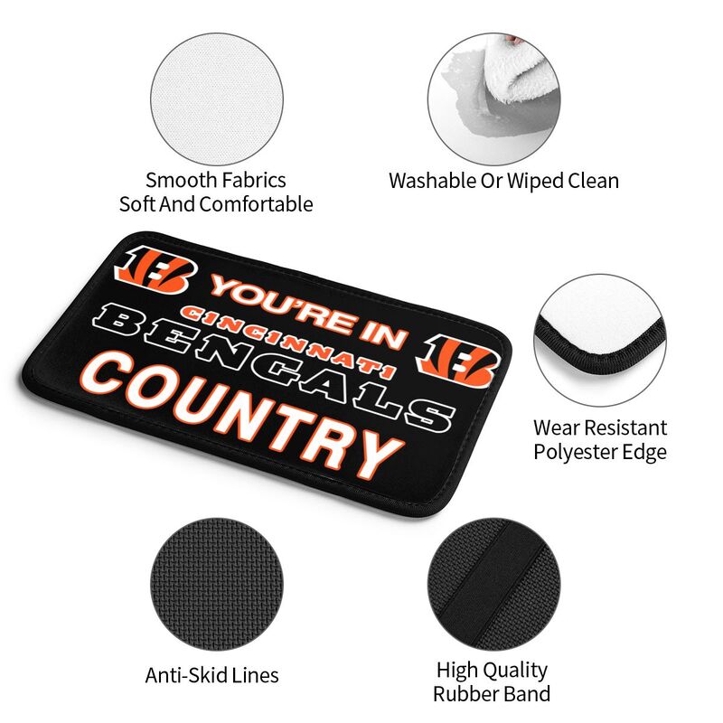 Cincinnati Bengals Printed car armrest box pad elbow support pad